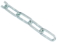 Zinc Plated Chain 3mm x 2.5m - Max. Load 80kg
