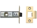 M888 Tubular Mortice Latch 64mm 2.5in Polished Brass Visi Pack of 1