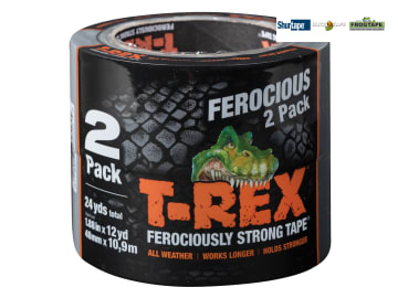 T-REX Ferociously Strong  Tape 25mm x 9.1m Graphite Grey 