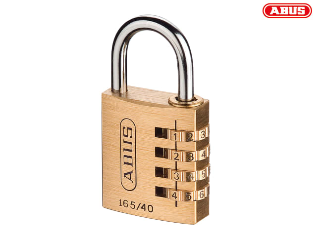 Carded 3 Digit 165/20 20mm Solid Brass Body Combination Padlock ABUS 