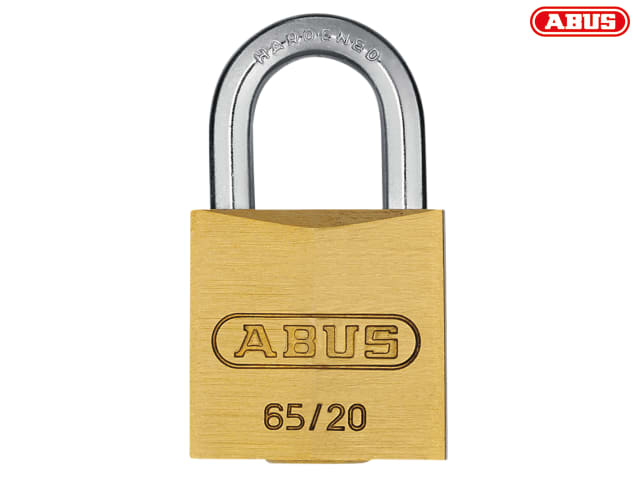 ABUS 65/40mm Brass Padlock Keyed Alike 401 ABUKA02340 