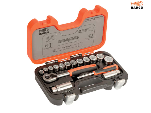Bahco S330L Socket Set of 53 Metric 1/4in and 3/8in Deep Drive 