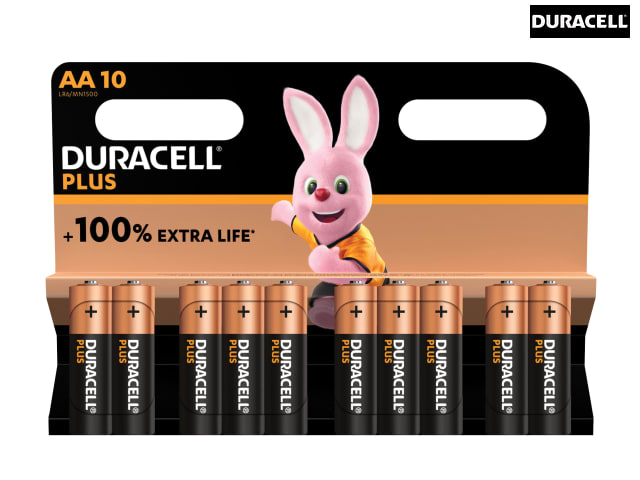 AA Cell Plus Power +100% Batteries (Pack 10)