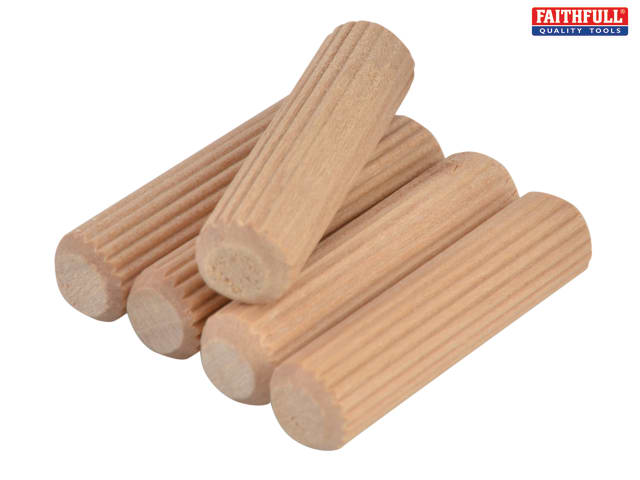 Wood Fluted Dowel Pegs are Made From Air Dried Beechwood Faithfull 