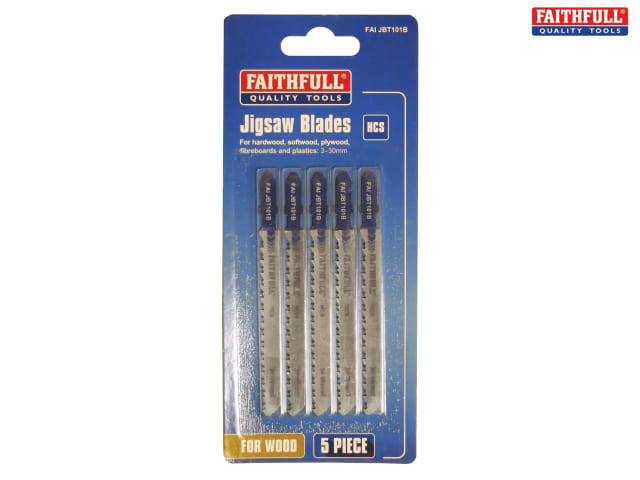 Jigsaw Blades Wood T119B Pack of 5 Faithfull