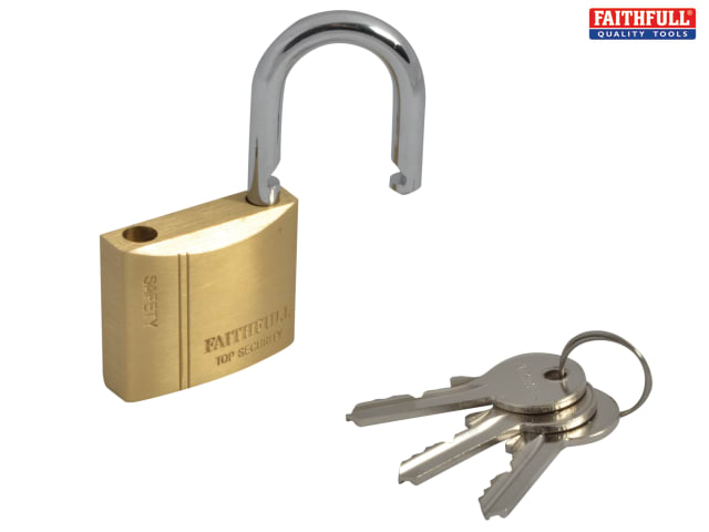 Grip Tight Tools Solid Brass Padlock, 3/4-Inch (2Pack)