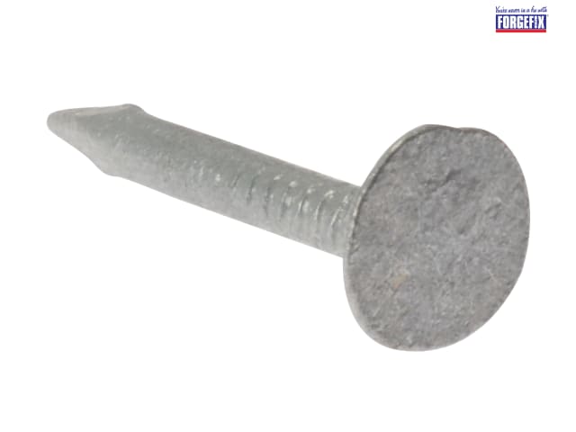 25mm x 3mm Roofing Felt Shed Nails. Extra Large Head Galvanised Clout Nails 
