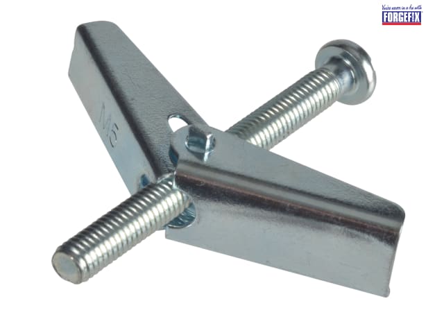 - Pack of 4 Bulk Hardware BH02495 Wing Spring Toggle with Machine Screw for Plasterboard Hollow Walls & Doors 3/16 inch x 2 inch M5 x 50mm 