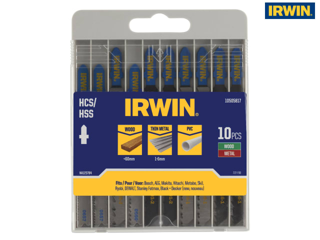 IRWIN Irwin 10504218 Jigsaw Blades Wood Cutting T144D Pack of 5 