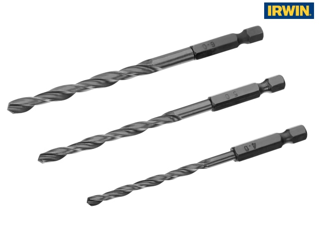 www.toolbank HSS Drill Bit Hex Shank Bit Set 3 Piece