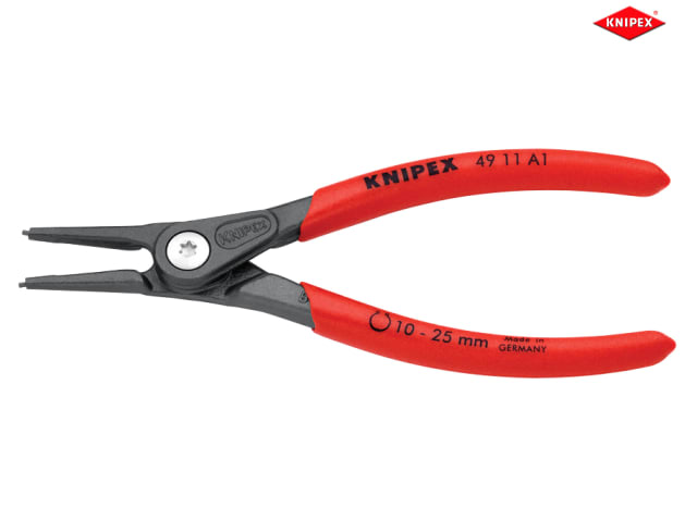 Knipex KPX4911A3 Precision Circlip Pliers External Straight 49 11 A3