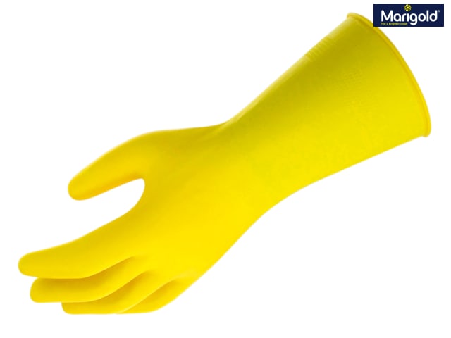 6 Pairs LARGE MARIGOLD Kitchen Rubber Gloves ExtraLife Household Triple Layered 