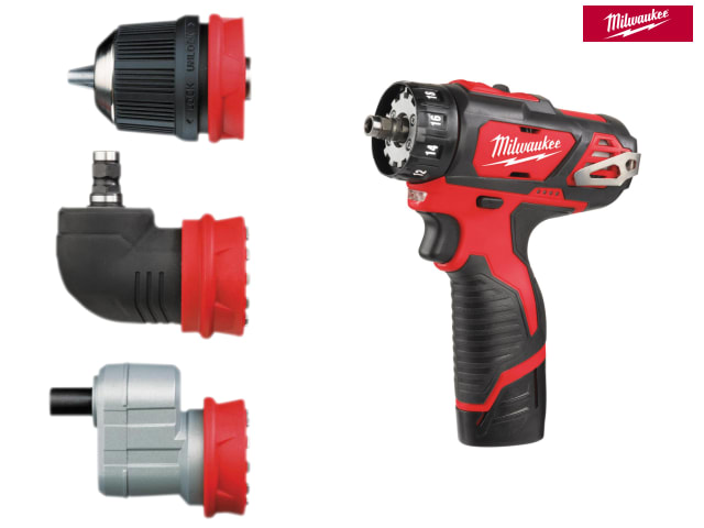 M12 BDDX KIT-202C Removable Chuck Drill 
