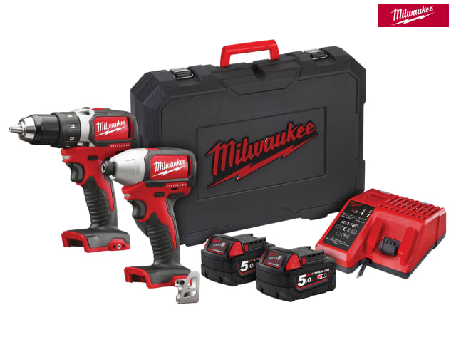 LARGE Milwaukee MILWKEE M18BLPP2A2 BRUSHLESS Twin Pack RED 