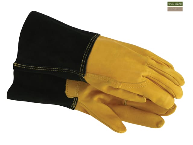 Town and Country Tgl412 Mens Lined Leather Palm Gloves 