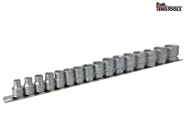 Teng Tools M3807 3/8” Deep Metric 6 Point Sockets 7 piece 