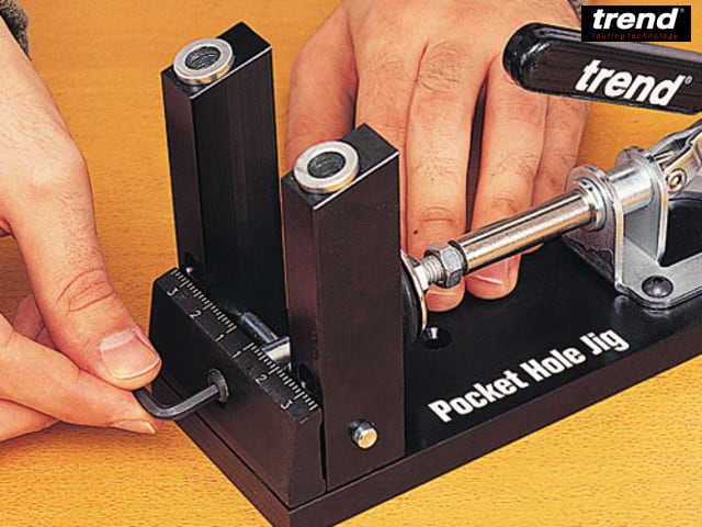 Trend PH/JIG/C 38mm Pocket Hole Jig - Screwfix