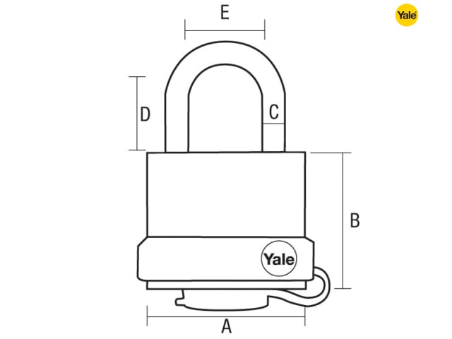 Yale Locks Y220 51mm Hinged Hasp & Weatherproof Padlock Set 