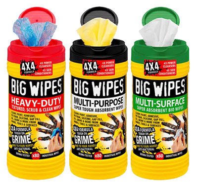 Big Wipes - Heavy-Duty Pro+ Antiviral Wipes (Tub 80)