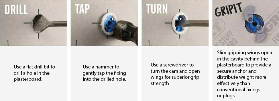 GRIPIT Plasterboard Fixings